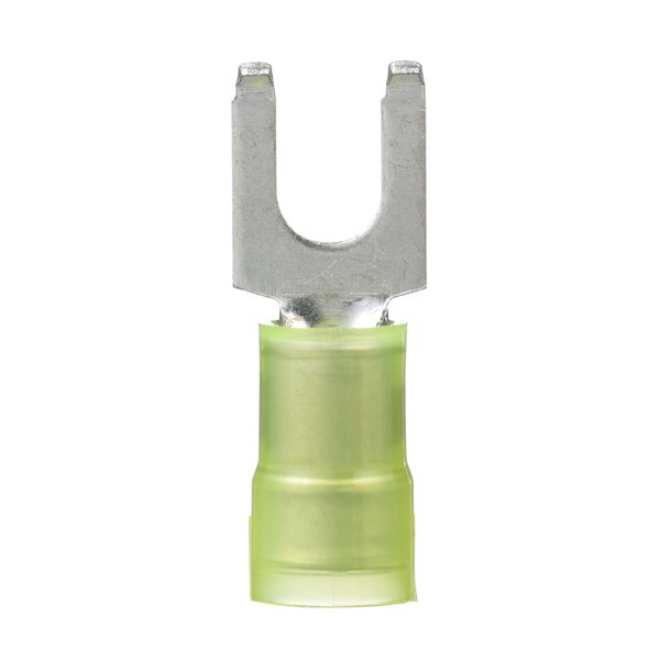 Panduit Flanged Fork Terminal, nylon insulated,  PN10-10FF-D